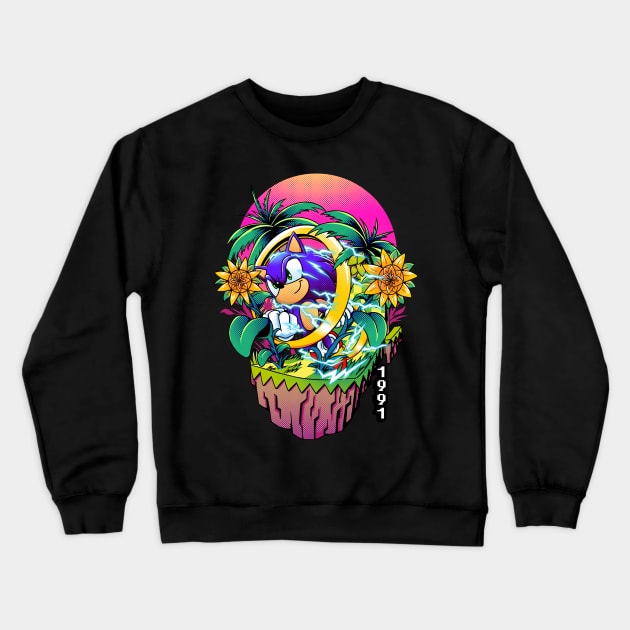 faster! Crewneck Sweatshirt by iqbalgarint